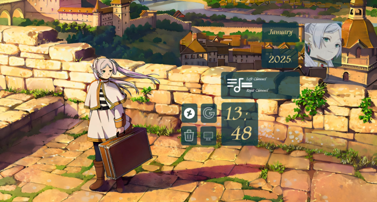 Sousou no Frieren Rainmeter Skin 2