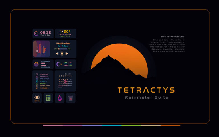 TETRACTYS Rainmeter Suite Photo 2